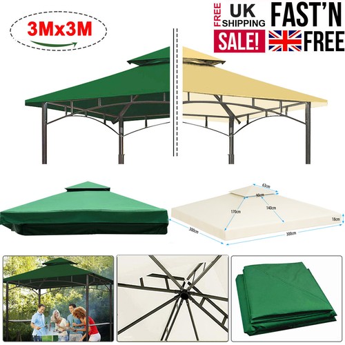 3x3m tier waterproof gazebo - 3x3m, 2-tier