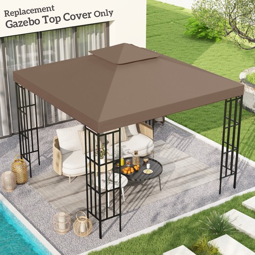 3x3m gazebo top cover - 3x3m, double