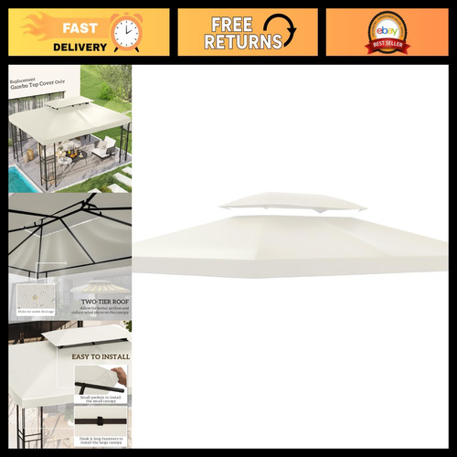 3x4m gazebo replacement - replacement, roof